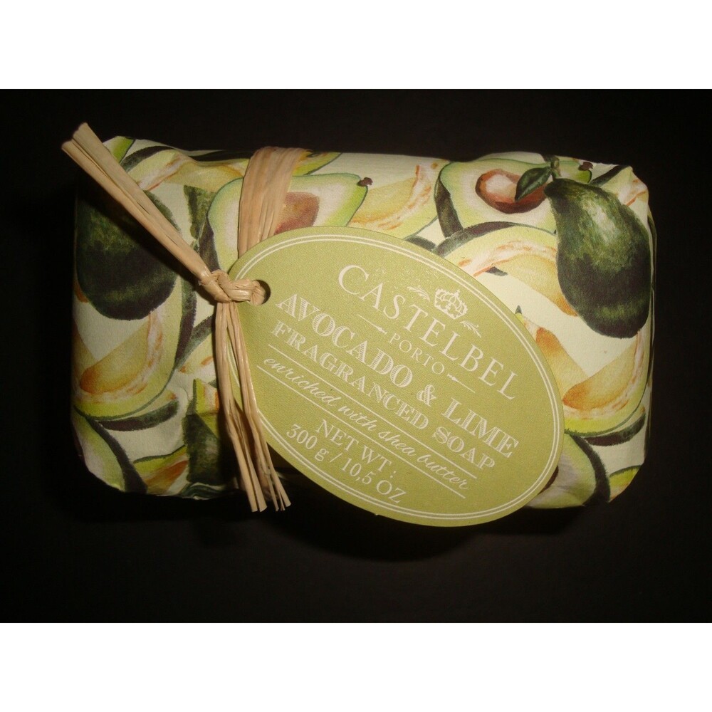 New Castelbel Made in Portugal 10.5oz/300g Luxury Bath Bar Avocado & Lime
